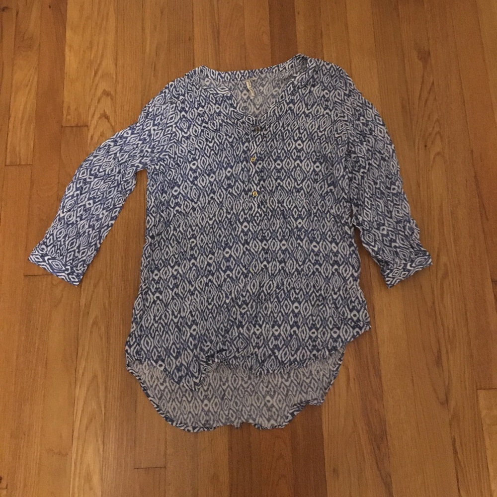 Grand & Greene blue and white tunic
